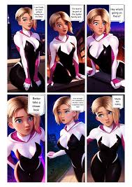 Silk and Gwen's intertwined fates in a seductive bondage comic storyline