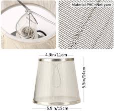 Half shade wall sconce wall sconce clip on shield shade in ivory. Buy Yisun Lamp Shades Set Of 2 Chandelier Small Lamp Shade Bell Clip On Little Droplight Wall Lamp Candle Chandelier Lamp Shade Gold Online In Indonesia B08l7gg9dg