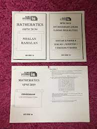 Soalan Ramalan Matematik Spm Ilmustudio Hobbies Toys Books Magazines Textbooks On Carousell