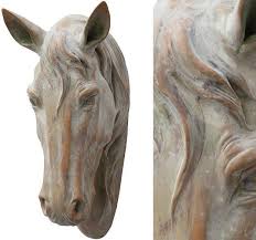Horse Head Wall Decor Horse Head Sculpture Bull Head Decor Horse Decor Equestrian Decor