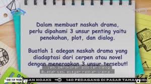 Maybe you would like to learn more about one of these? Buatlah 1 Adegan Naskah Drama Yang Diadaptasi Dari Cerpen Atau Novel Menerapkan 3 Unsur Soal Tvri Tribun Pontianak