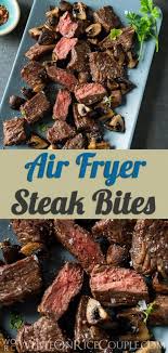Best Air Fryer Steak Bites Recipe With Mushrooms Super Delicous Recipe In 2020 Steak Bites Recipe Air Fryer Dinner Recipes Air Fryer Recipes Easy