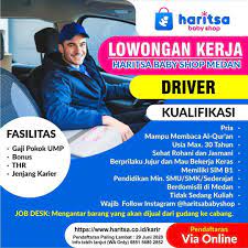 Lowongan kerja driver, supir agustus 2021 temukan loker terbaru yang sesuai dengan lokasi, pendidikan dan keahlian anda. Driver Di Harista Baby Shop Medan Informasi Lowongan Kerja Medan 2021 Terbaru Hari Ini