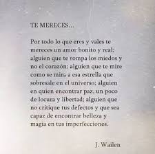 Mereces Un Amor Real Por J Wailen Citas De Texto Amor