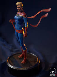 Artstation Captain Marvel Aditya Parab Zbrush Captain Marvel Marvel 3d