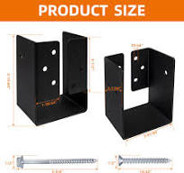 Amazon.com: lifgarfe 4"x6" Concealed Joist Hanger Bracket ...