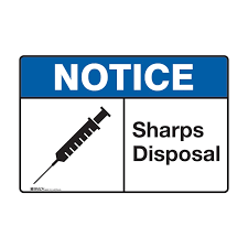 Sharps containers do not have to be emptied until they are completely full. Use A Sharps Container Sign With Graphic Seton Australia