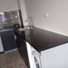 Gambar lantai rumah jarak pondok dapur milik. Customer Ibu Angelinda Meja Dapur Granit Hitam Shopee Indonesia