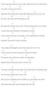 Teenagers Chords Guitar Chords For Songs Ukulele Songs Ukulele Chords Songs