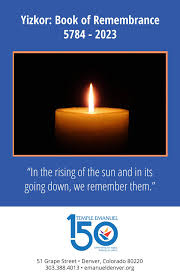 Yizkor Book of Remembrance 5784