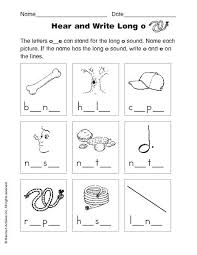 Hear And Write Long O Worksheet Kindergarten Worksheets Kindergarten Reading Worksheets Worksheets