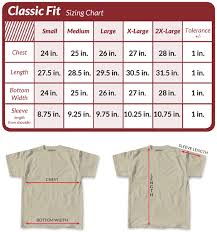 T Shirt Sizing And Buyer Guide Heavy T Shirts