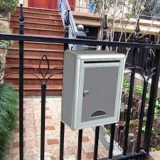 Many feature unique, modern, and decorative designs. Aluminum Wall Mount Mailbox Balcony Garden Newspaper Letter Box Modern Outdoor Suggestion Box Garden Decor Aliexpress
