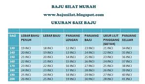 Tabel ukuran baju baju bayi, anak laki ukuran baju bayi, ukuran baju baby, tabel ukuran pakaian, tabel ukuran pakaian anak, cara. Ukuran Saiz Baju Silat Diamond Dan Baju Silat Murah ÙÙŠØ³Ø¨ÙˆÙƒ