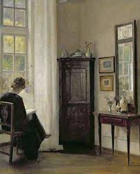 It S About Time Interiors By Danish Artist Carl Vilhelm Holsoe 1863 1935 Reading Art Painting Art