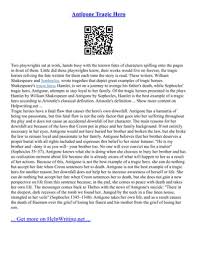 Storyboardthat'S Literary Exploration | Antigone Tragic Hero