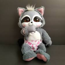 Jakks Pacific Animal Babies Nursery Baby Raccoon Plush Electronic Toy Works 16 Jakkspacific Baby Animal Nursery Baby Animals Baby Raccoon