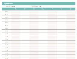 Tagesplan und pflegestatus befinden sich in den. Tagesplaner Vorlage Zum Ausdrucken Excel Muster Vorlage Ch