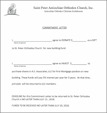 Committment Letter For New Building A commitment letter is a letter applicable in the court of law which is sent out either by the lender to format a commitment letter should always be to the point and concise. committment letter for new building