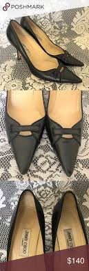 Jimmy Choo Black Leather Heels Pumps Shoes Size 41 Jimmy