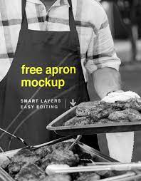 Free Photo Realistic Apron Mockup Psd