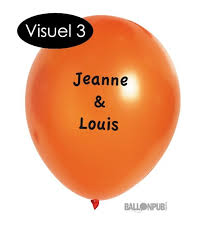 Plusieurs coloris de ballons sont disponibles pour une parfaite harmonie avec le reste de votre décoration. Ballon Personnalise Mariage Pacs Forfait Evenement Leader Fete