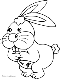 Free printable coloring pages for kids and adults. Rabbit Eating A Carrot Coloring Page Coloringall