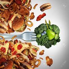 The 100 year lifestyle 2nd edition: Health Diet Breakthrough Nutrition Concept As A Fork With Green Healthy Fruits And Vegetables Breaking Through