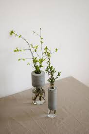 Modern Vase Made Of Glass And Concrete Concrete Vase Vase Etsy Concrete Vases Flower Vases Diy Vase