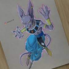 Fanart & cosplay posts should credit the artist in the title or be marked oc. Here S A Lord Beerus Fanart That I Ve Completed Recently This One Took A While Hope You All Like It Dbz