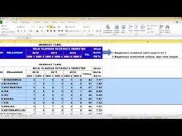 Membuat Tabel Di Excel Presentasi