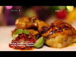 Cara memasak ayam bakar madu: Chef S Table Ayam Panggang Madu With Sambal Terasi Youtube Sambal Food Videos Cooking Show