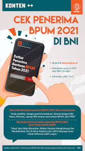 Sekretaris perusahaan atau corporate secretary bni mucharom mengatakan, penerima blt umkm pada 2021 menerima uang sebesar rp 1,2 juta, disalurkan langsung ke rekening bni penerima bpum. Cek Penerima Bpum 2021 Bni Di Banpresbpum Id Bukan Eform Bni Co Id Tirto Id