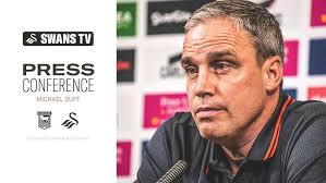 Michael Duff ahead of Ipswich Town