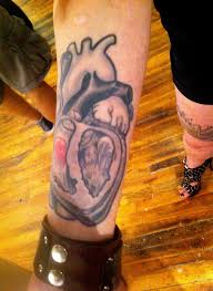 While heart tattoos have traditionally been more popular with women, there are masculine versions of the design too. Miss Ammunition S Heart Tattoo Street Anatomy