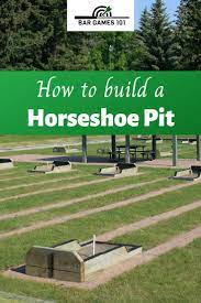 How To Build A Horseshoe Pit Diy Instructions For Your Home Court Horseshoe Pit Backyard Games Horseshoe