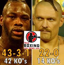 Deontay Wilder vs Oleksandr Usyk Boxing Match