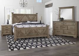 Real wood rustic bedroom sets. Cool Rustic Stone King Bedroom Set Louisville Overstock Warehouse