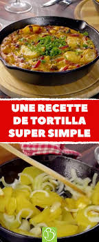 Une Recette De Tortilla Super Simple Recettes De Cuisine Espagnole Recette Tortilla Recettes De Cuisine