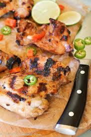 Sweet baked boneless chicken thighs recipe cooks up in less than 30 minutes! Thai Grilled Chicken Thighs Tessa The Domestic Diva