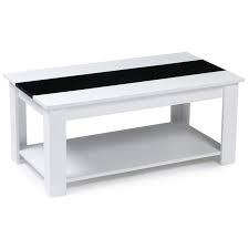 Pieds en md section 88 x 88 mm. Table Basse Noire Et Blanche Pas Chere Id Market