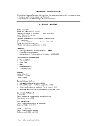 E caso você queira conferir mais opções, é só acessar o canva e aproveitar centenas de outros modelos de cv. Pdf Modelo De Curriculum Vitae Lucas Santos Academia Edu