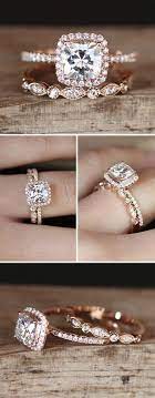 Rose Gold Engagement Wedding Ring Set Weddingrings Wedding Rings Unique Wedding Rings Vintage Wedding Ring Sets