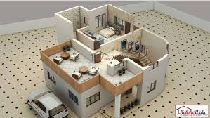 3d Floor Plans 3d House Design 3d House Plan Customized 3d Home Design 3d House Map In 2020 House Layout Plans Model House Plan 3d House Plans
