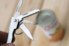 How to open a can without a can opener with scissors. Survival Friday How To Open A Can Without A Can Opener Backdoor Survival
