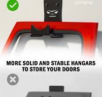 Xprite - Colgadores de almacenamiento extraíbles para puerta con 2 tipos de  hardware, soporte de almacenamiento de puerta de metal resistente ...