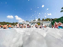 Foam Party in our back yard – bring your towel!