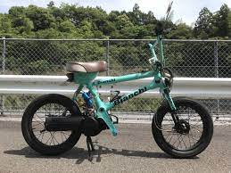 高知発 ロードパル改ビアンキ仕様 bmxアドベンチャー ラッタッタ 自転車 チャリ 昭和 旧車 2スト カブ リトルホンダ モペット モンキー ラッタッタ ビアンキ モペット 旧車