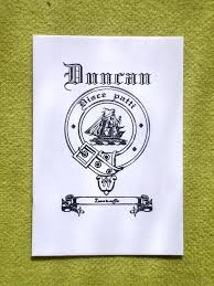 Clan duncan is an armigerous clan but with no present chief of the name duncan. Duncan Learn To Suffer Scottish Clan Crest And Motto By Dunnyveg 24 50 Ecosse Duncan