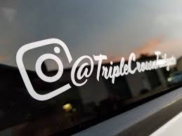 Well you're in luck, because here they come. Pin By Taylar Miller On Truck Stuff Instagram Decal Car Decals Vinyl Custom Vinyl Decal